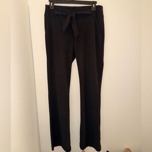 Soho Black Women's Trousers with Tie Waist